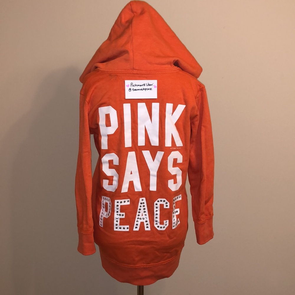 Victoria’s Secret PINK Bling Vintage Dog Hoodie S